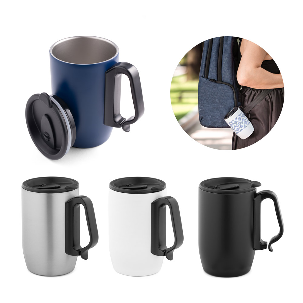BONATTI. Caneca de viagem térmica em aço inox (400 mL)